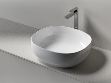 NORMA 50 - Rectangular countertop washbasin by Edoné by Agorà - view 2